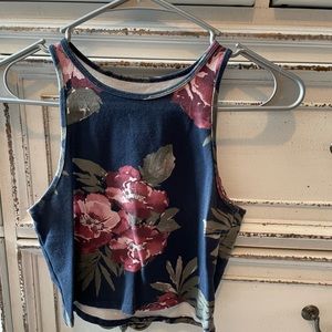 Aeropostale floral crop tank